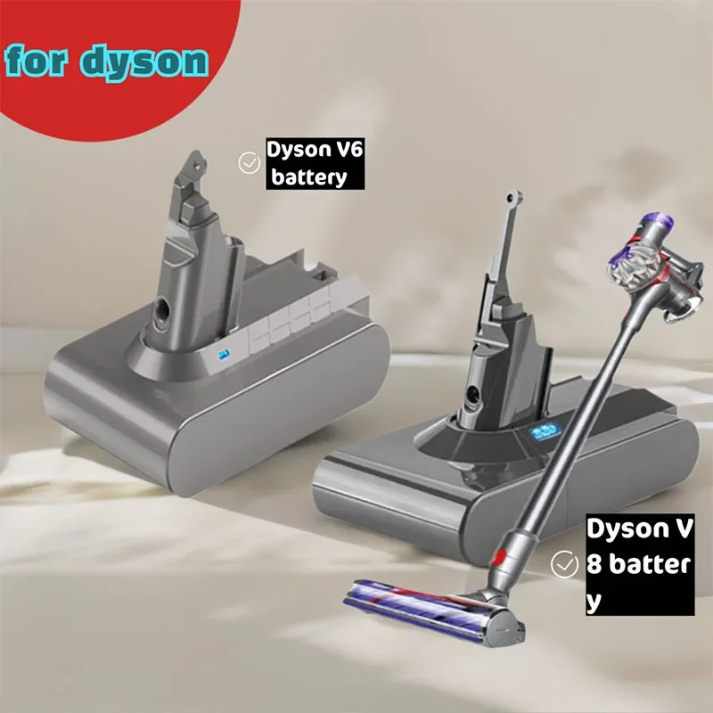 

21.6V Original 12.8Ah Replacement battery for Dyson V6 V8Series SV12 DC62 SV11 sv10 Handheld Vacuum Cleaner Spare Batterie