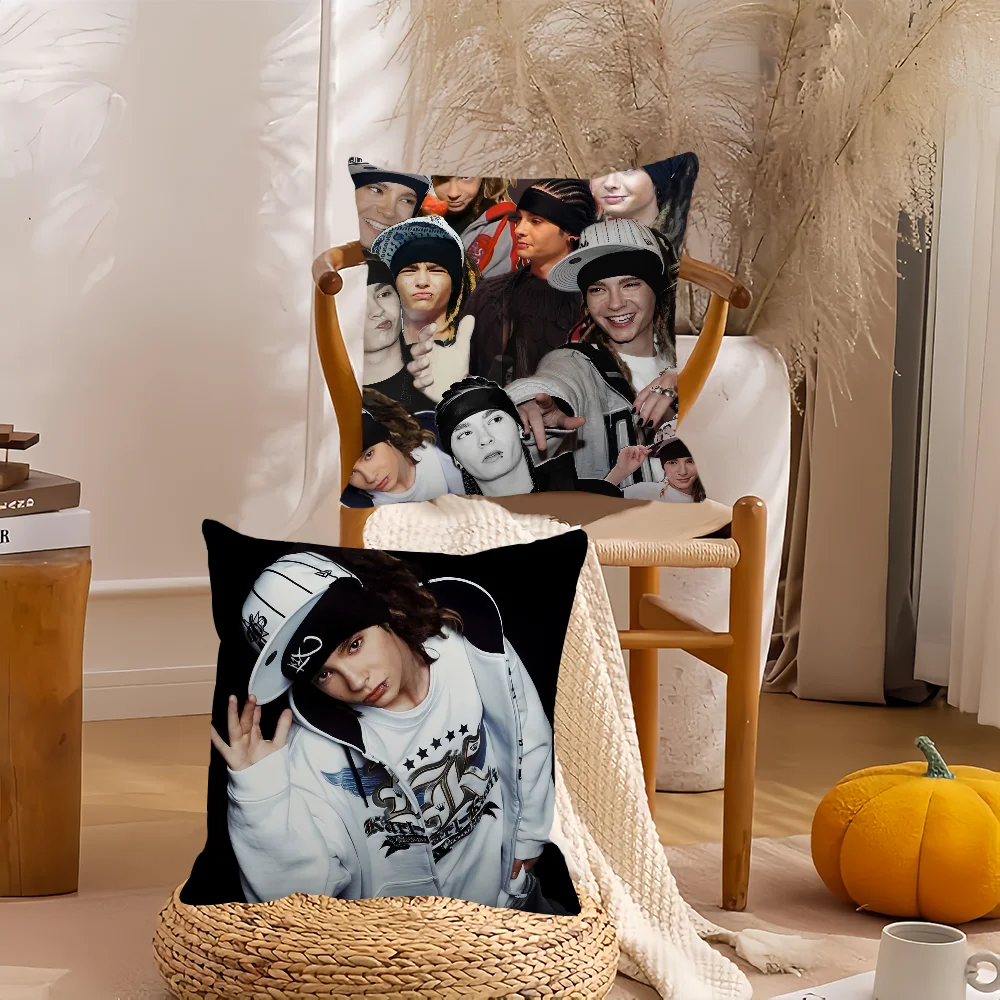 Singer Tom Kaulitz Pillow Case Home Decoration Cushion Cover Suitable For Bedroom Car Office Sofa