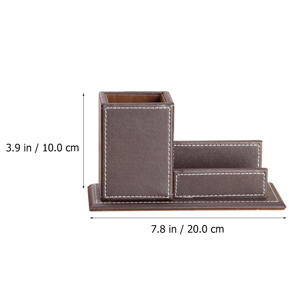 

PU Pen Holder ganizer Creative Desk ganizer Pu Pen Holder Storage Container Supplies