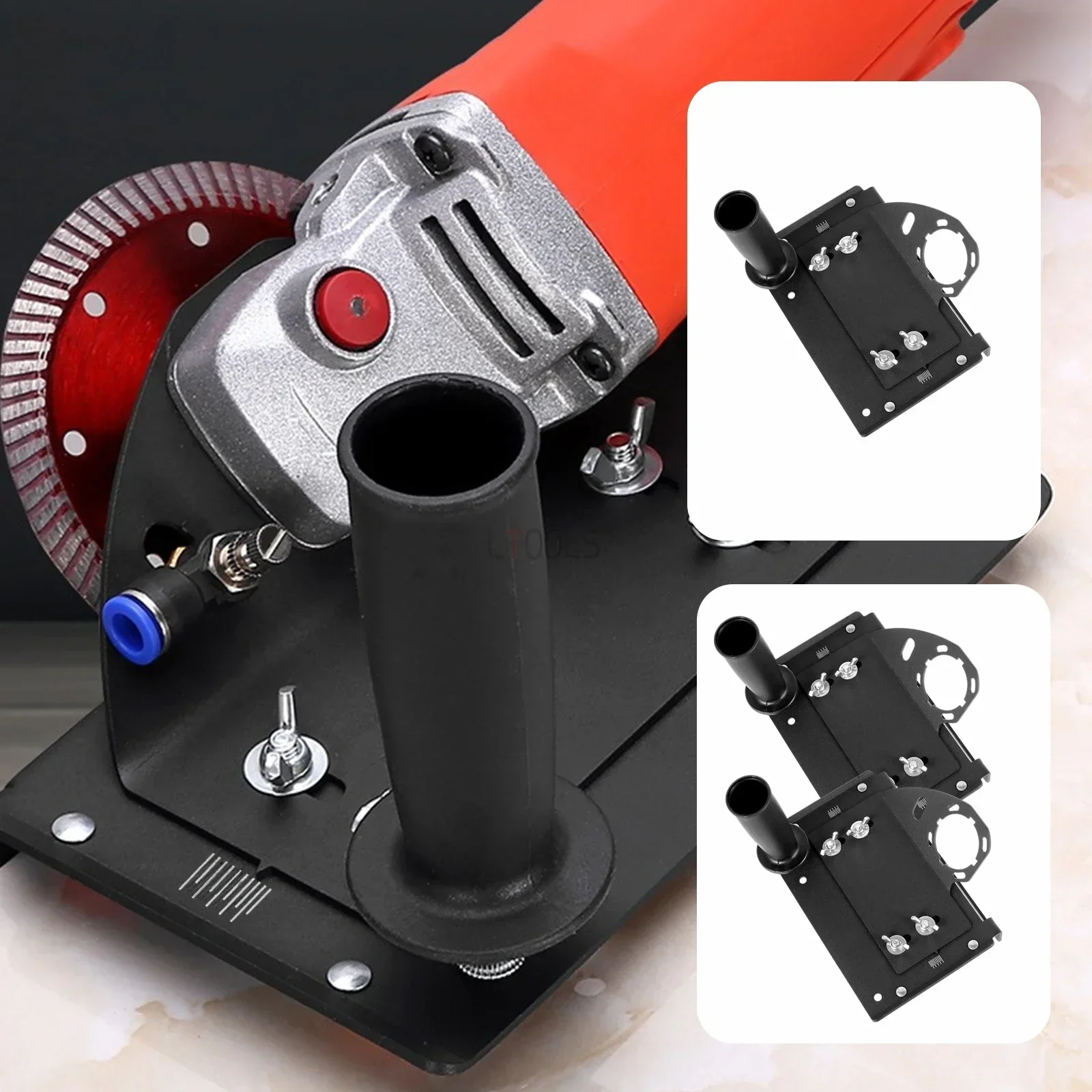 New 100-Type Angle Grinder 45° Tile Chamfering Stand Grinder Support Chamfer Cutting Auxiliary Side Handle Bracket Fixed Holder