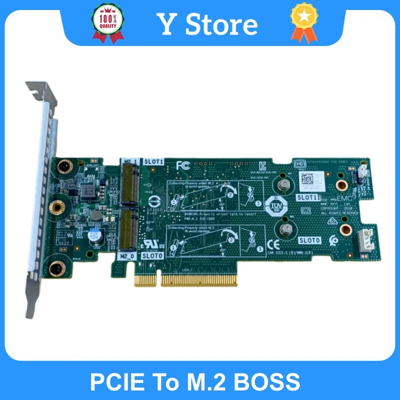 

Y Store 7HYY4 for Dell Server PCIE To M.2 BOSS Adapter Card Boot Optimized Storage M7W47 51CN2 07HYY4 61F54 SATA Disk Boss Card