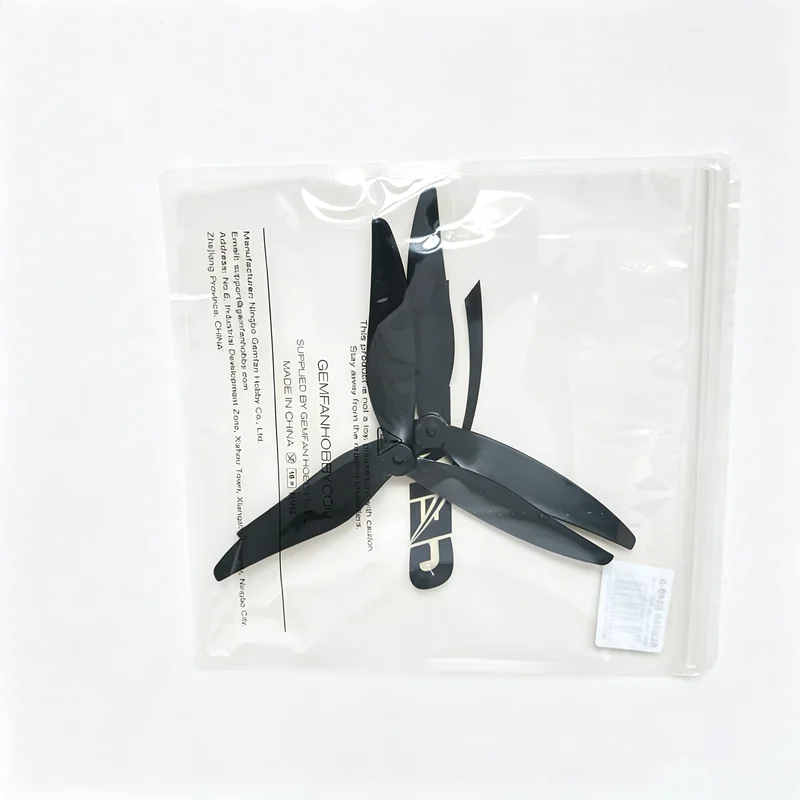 Gemfan 8040 3-Blade FPV Propeller 1 Pair (1CW+1CCW) - PC Reinforced/Glass Fiber Nylon 5mm Shaft