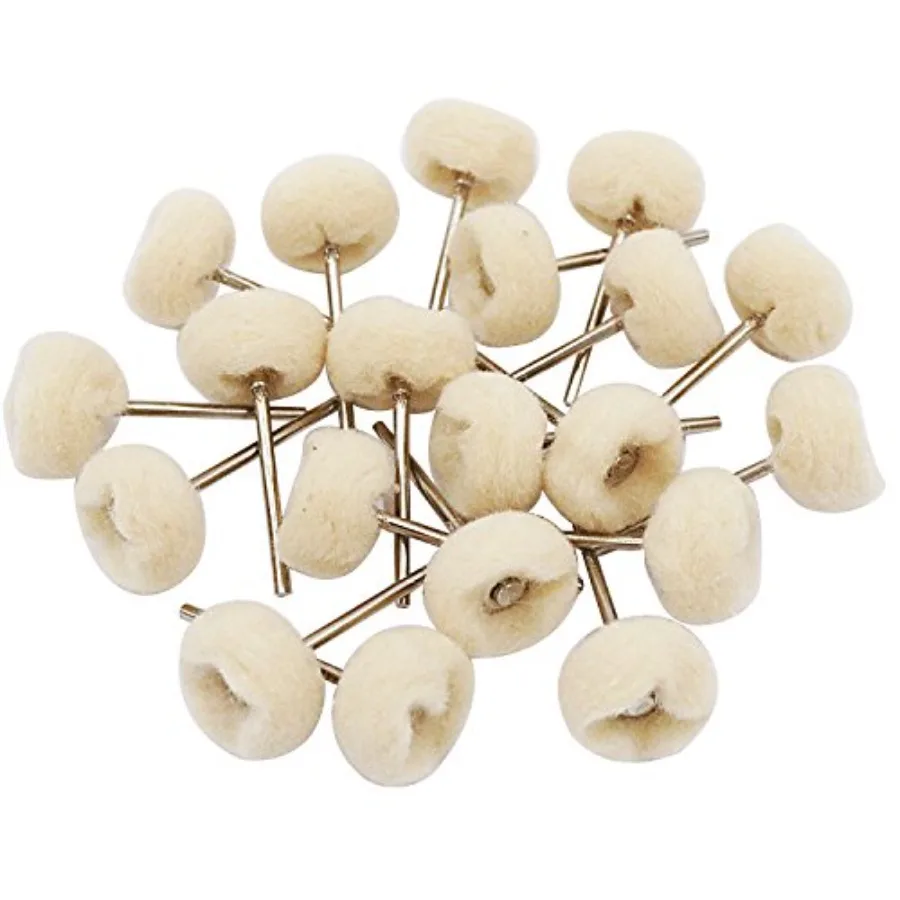 

Buffing Polishing Wheel Kit Aluminum Polish Mounted Cotton Soft Fine 3/32 Shank Buff Wheels Shank Rotary Tools Accories Pack of