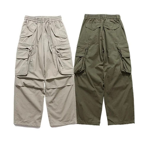 Monos funcionales de moda para actividades al aire libre, ropa de calle para hombres y mujeres, pantalones holgados informales rectos de pierna ancha, pantalones Cargo holgados, pantalones Techwear