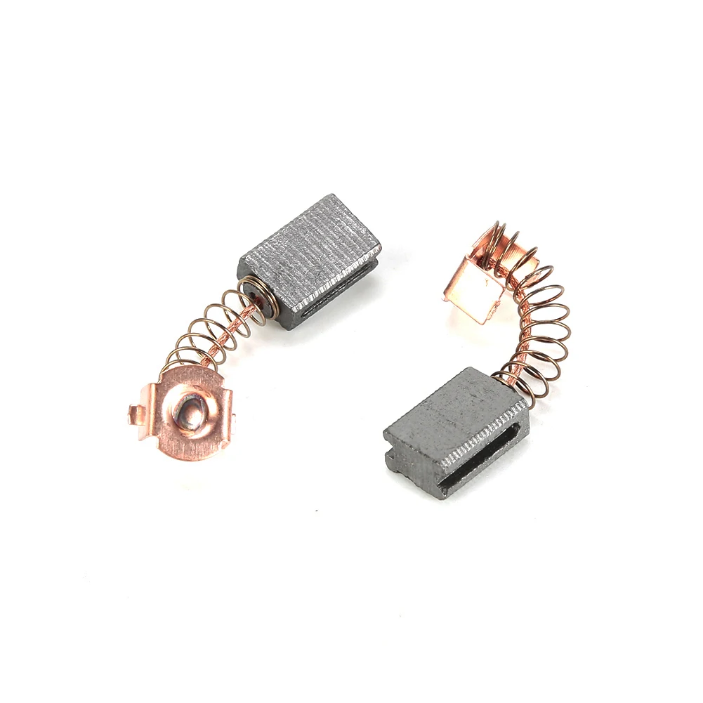 溝付きカーボングラファイト溝付きスロットブラシ,ポータブルツール部品,優れた品質,優れた品質,5x8x12mm, 2個