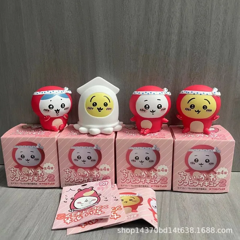 4 Pz/set Chiikawas Kawaii Takoyaki Serie Usagi Hachiware Figure Tema Cieco Scatola Bambola Carino Mistero Giocattolo Decorazione Del Desktop Regalo