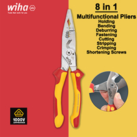 WIHA 45489 Multifunctional 8 in 1 Insulated Pliers Electrician Wire Stripping Plier 1000V VDE Germany Quality