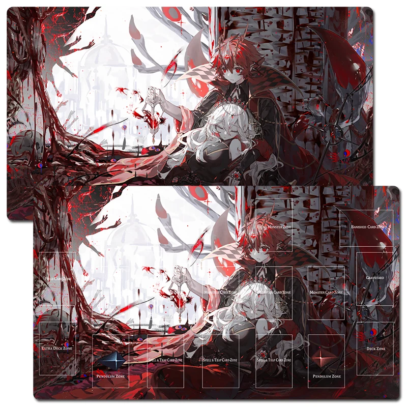 

YuGiOh Blazing Cartesia, The Virtuous & Aluber The Jester of Despia TCG CCG Mat Trading Card Game Mat Playmat Table Mouse Pad
