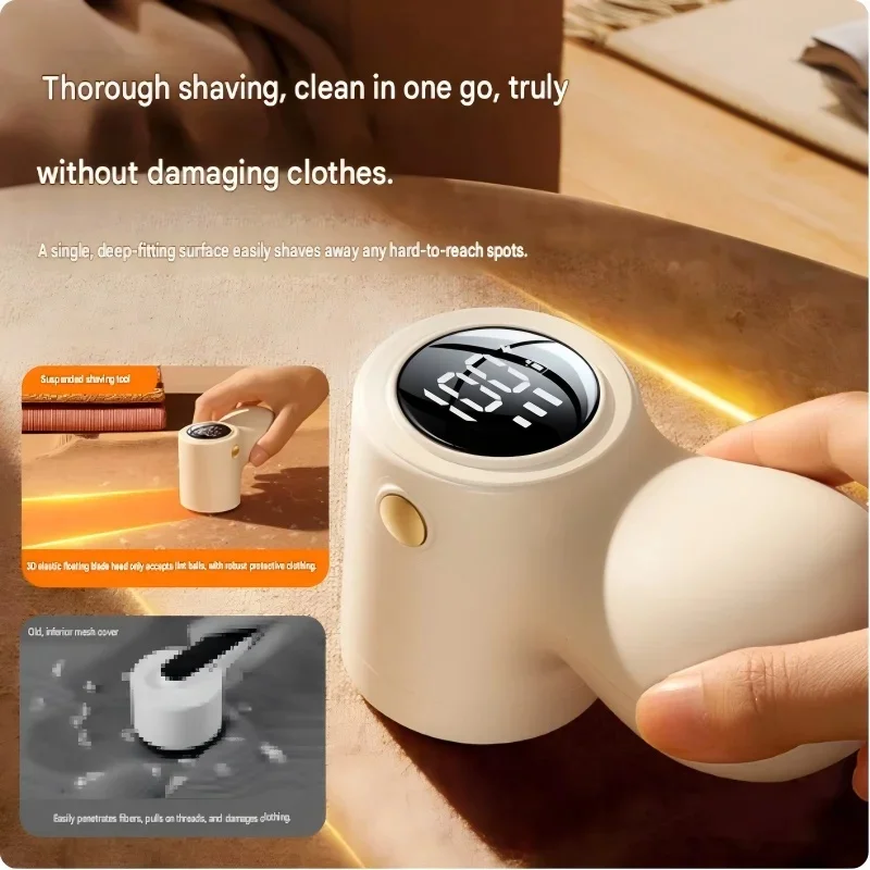 Lint remover, household use, gentle on clothes, electric suction shaver, removes lint and pilling – a must-have for cleaning!