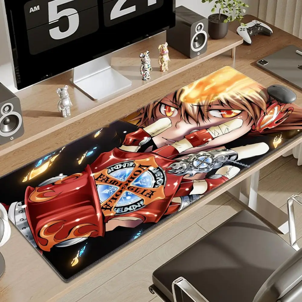 

Katekyo Hitman Reborn Computer Mouse Pad Gamer Rubber Mat Diy Deskpad Setup Gamer Accessories Non-slip Table Pads Pc Gaming Mice