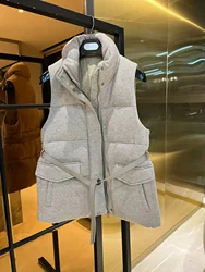 Women's Clothing cashmere down vest Winter New  NO.7