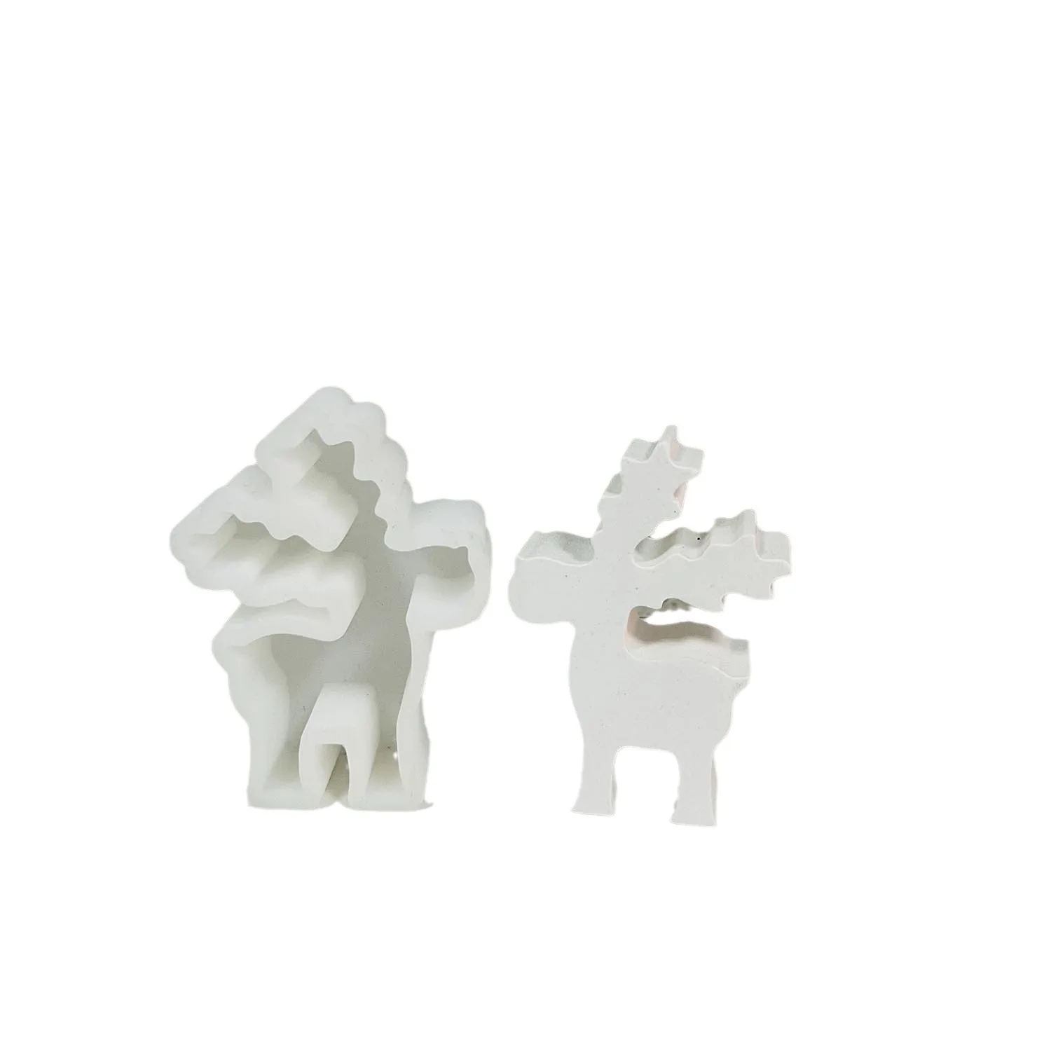 Elk Shaped Silicone Mold Plaster Cement Ornament Making Tools Home Decor Resin Casting Aromatherapy Mould