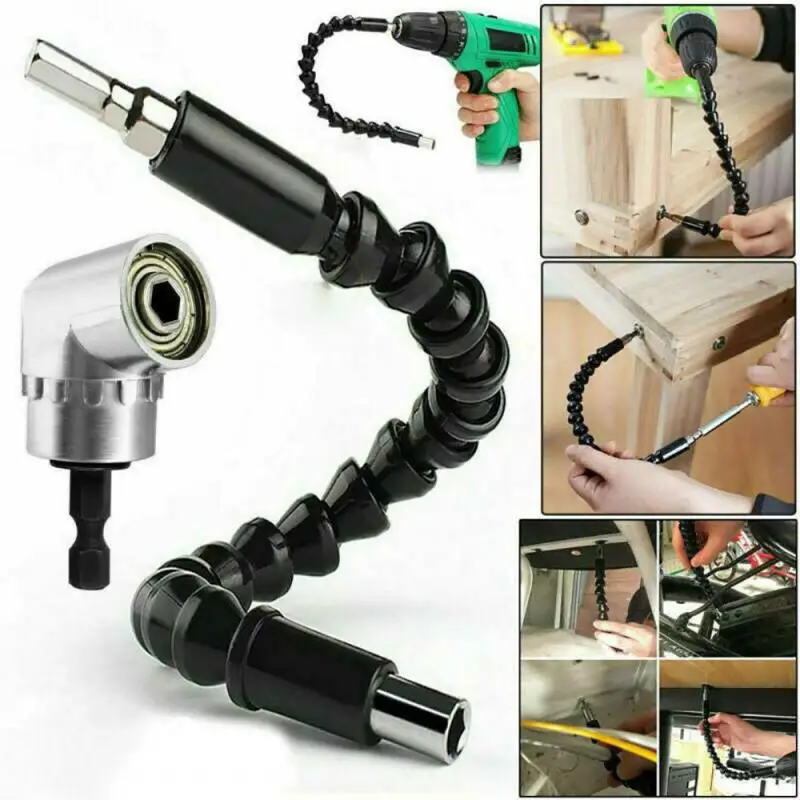 2024 Turning Screwdriver Joint Electric Drill Corner Device Universal Flexible Shaft Connecting Rod Sleeve Tool Set