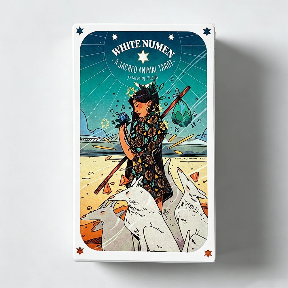 

Tarot Cards Of White Numen: A Sacred Animal Prophecy Divination Deck Board Game, Ideal For Meditation & Spiritual Practices