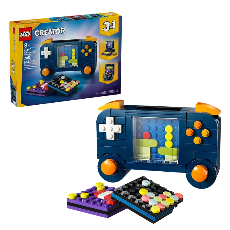 

Конструктор LEGO Creator 31380 «Ретро-игровая консоль» для мальчиков и девочек от 8 лет, 3-в-1: игровая приставка, компьютер, аркадный автомат, подарок