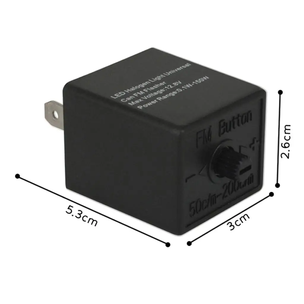 Advanced SMD Patch Adjustable LED Flasher Relay Three-pin for Motorcycle Tail Light Brake Lamp