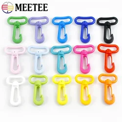 10/30Pcs Meetee 13-31mm Bag Plastic Buckle Swivel Lobster Clasp for Keychain Snap Ring Backpack Strap Carabiner Clip Accessories