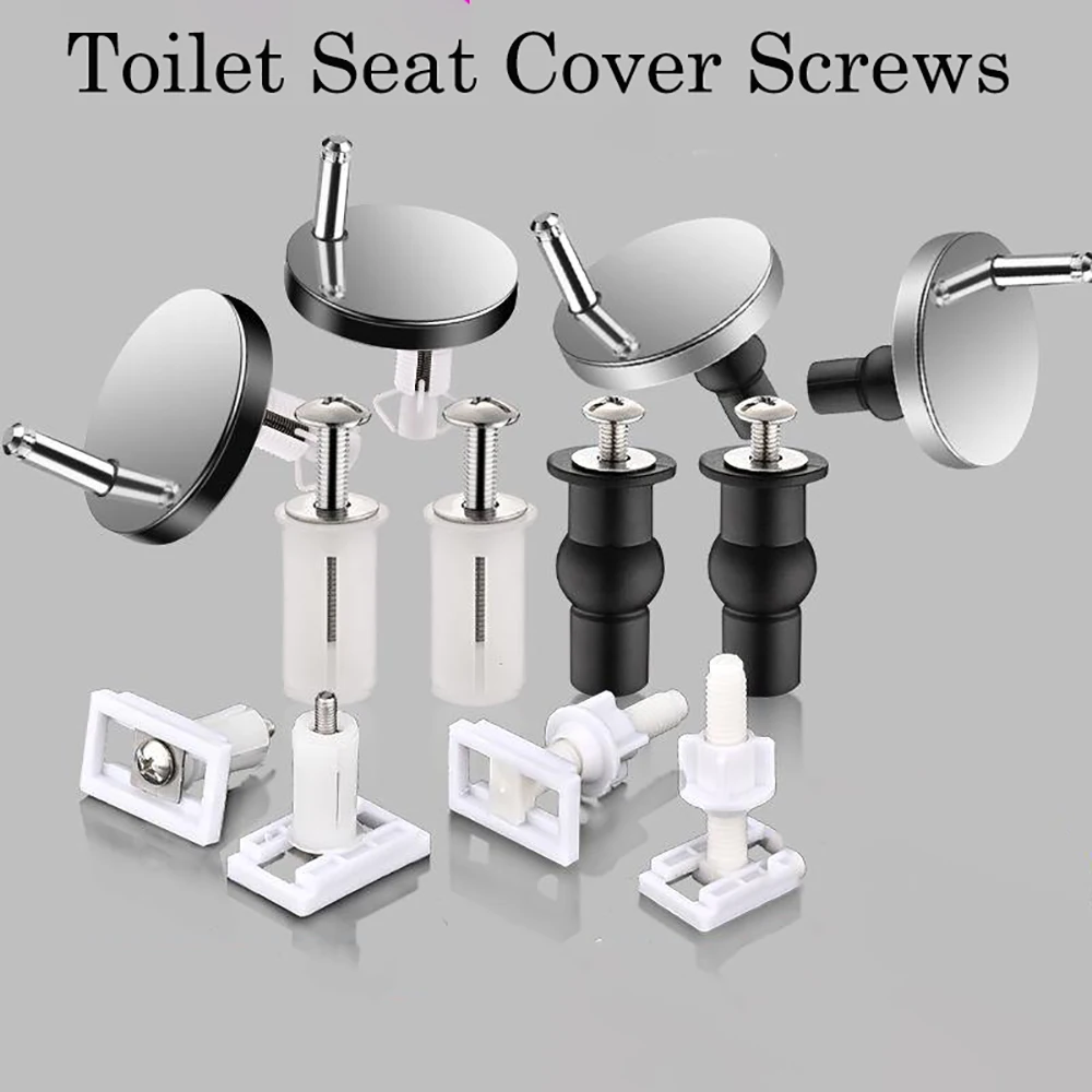 1 زوج مسامير مقعد المرحاض الجوز العلوي تحديد ثقب أعمى تركيب أطقم العالمي نوع غطاء مقعد المرحاض لوحة استبدال مسمار مزلاج