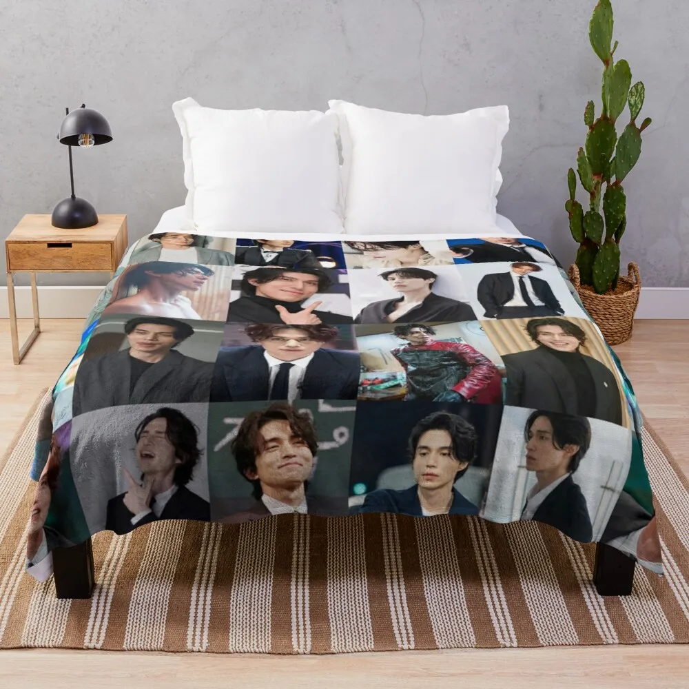 Lee Dong Wook Throw Blanket Big Thick Furry Couple Blanket Sofa Blankets