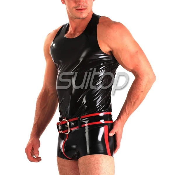 

high quality classical heavy latex uniforms including vest short and belts