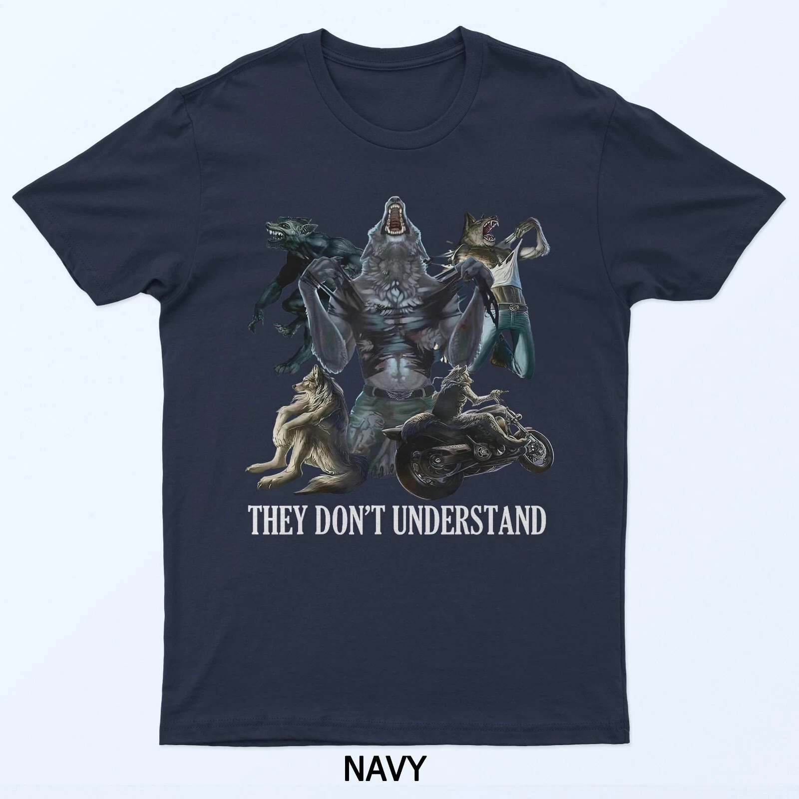 They Don't Understand Alpha Wolf - Unhinged Sigma Wolf Meme Comfortable and Breathable Fashionable Funny Men's Clothing Men Tee