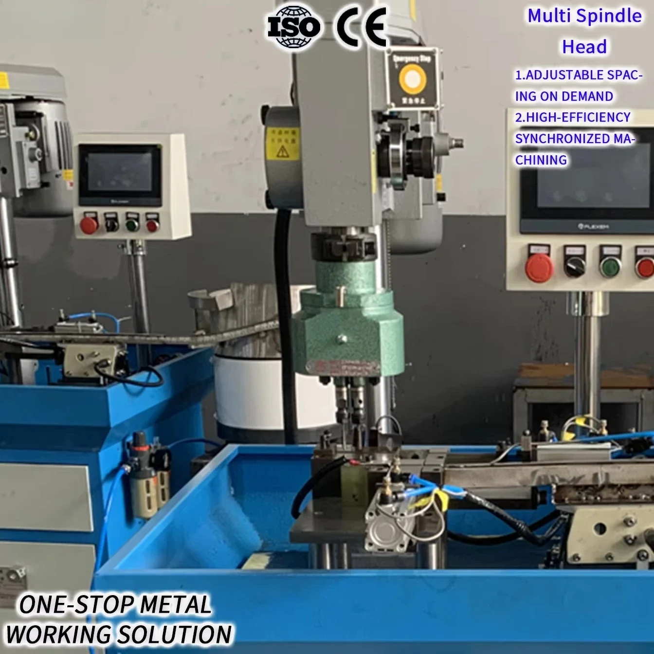 High Quality ST70 T Type Multi-Spindle Head Popular 380V Flexible Two Spindle Drilling or Tapping Machine with Core Motor Used