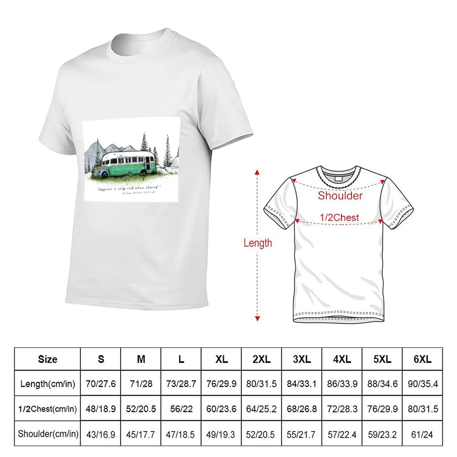 The magic bus T-Shirt man t shirt cotton high quality t shirts for man cotton t shirt for man T-shirt