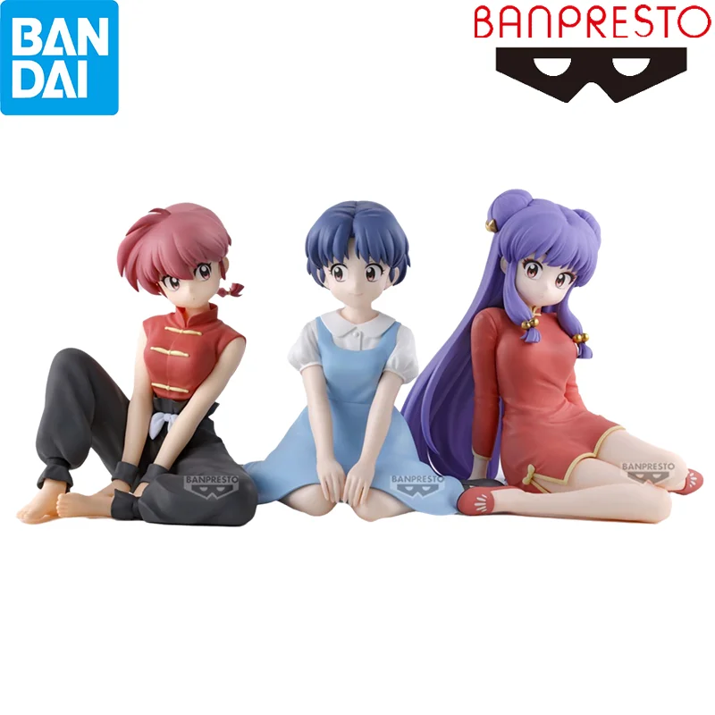 

Оригинальный BANDAI Banpresto Ranma 1/2 Relax Time Ranma шампунь Tendou Akane фигурка аниме экшн-модель коллекционные игрушки подарок