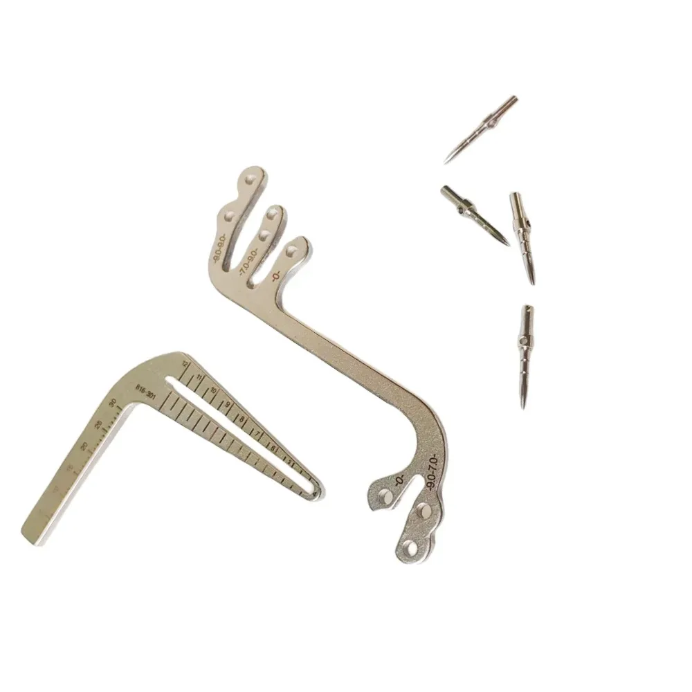 JUMTOP Dental Implant Guide Set Dentist Positioning Plate Drilling Mouth Distribution Angle Ruler Implant Tools