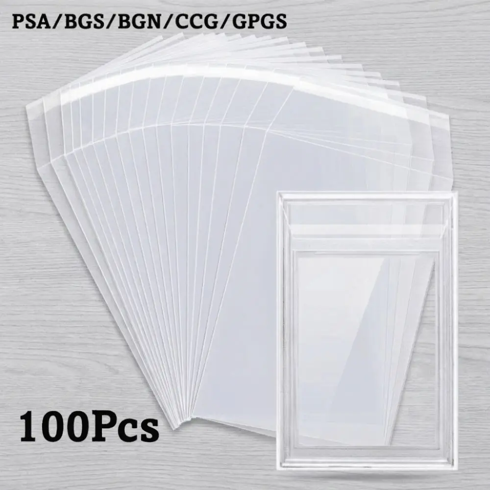 

Transparent Rating Card Brick Film Strong Waterproof Slab Sleeve Bag Durable Score Card Protective Film For 35PT /BGS/CCG/SGC