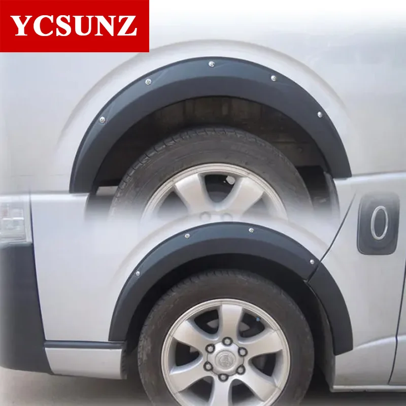 3 inch Fender Flares Mudguards For Toyota Hiace Commuter Van 2006 2007 2008 2009 2010 2011 2012 2013 2014-2018 Car Accessories