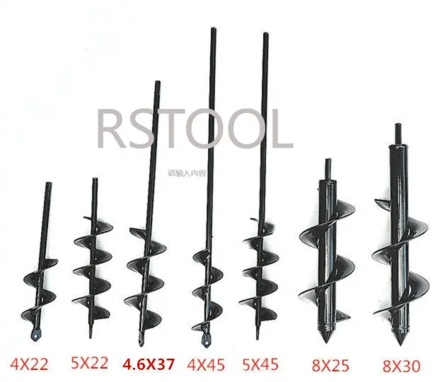 Auger Drill Bit Set for Planting - Garden Spiral Hole Drill Planter, Bulb & Bedding Plant Augers,