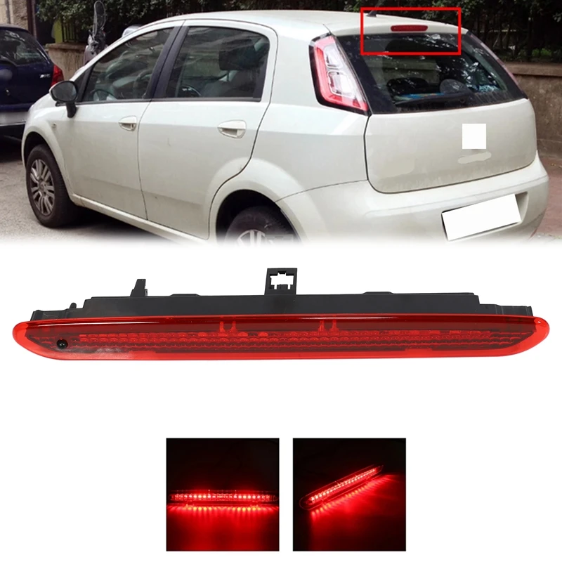 NEW-Car Third Brake Light LED High Brake Light Rear Tail Light For Fiat Grande Punto 05-12 Abarth Grande Punto 08-12