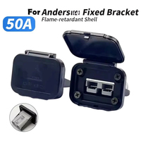 1pcs 50A 120A 175A 600V Twin Dual Flush Mount Bracket For Anders Plug High Current Plastic Charging Port Metal Fixed Bracket