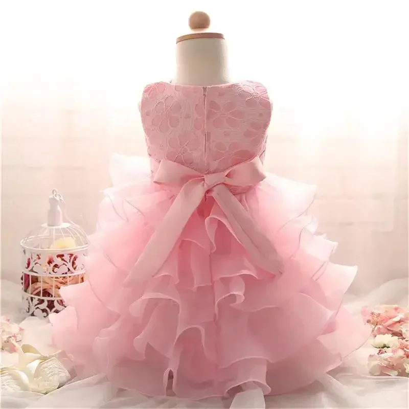 Ragazze torta principessa abiti da ballo festa di compleanno matrimonio abito formale abiti in Tulle vestito da cerimonia per bambine