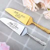 Personalized Wedding Cake Knife and Server Set Wedding Keepsake Ceremony Present Custom Wedding Engraved Cake Cutting Server Set 4