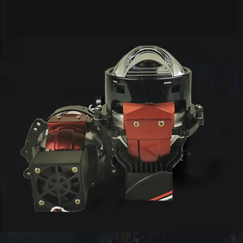 Light upgrade car LED dual-light  headlights modified high beam cannon  lens assembly headlights