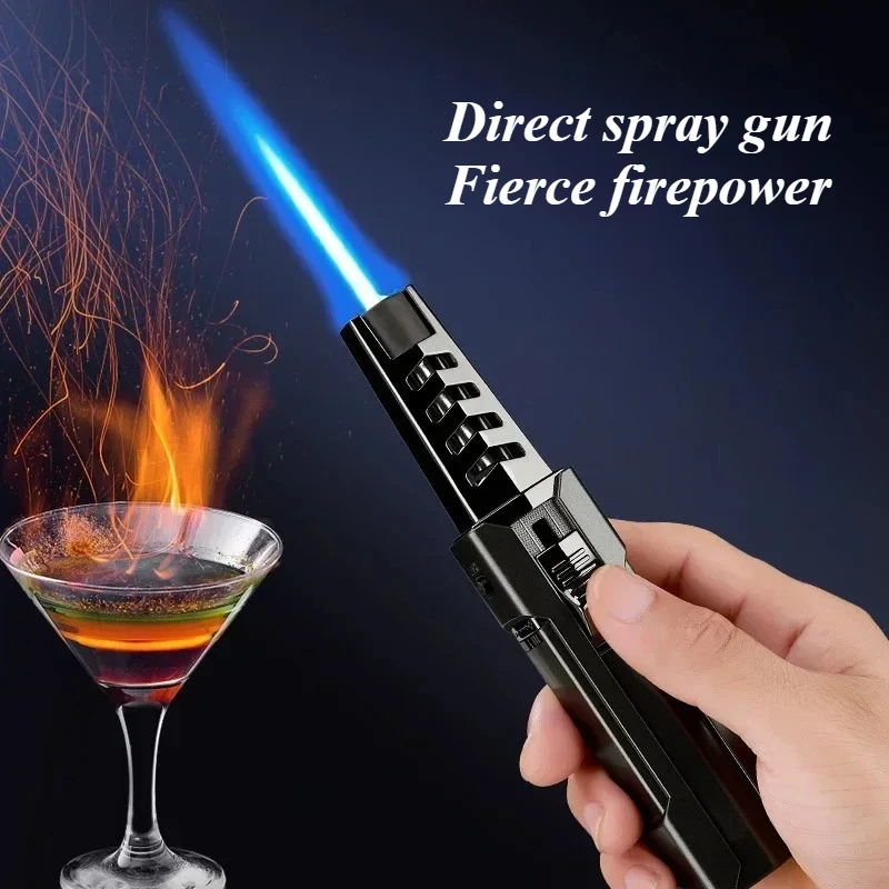 

Высокотемпературная газовая зажигалка-пистолет с синим пламенем для сигар, кухни, барбекю и копчения