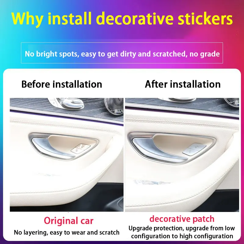 لمرسيدس بنز W213 W205 C E S الفئة W222 GLC X253 2015 2016-2019 2020 2021 مفتاح قفل الباب الأمامي للسيارة فتح زر الكسوة #2