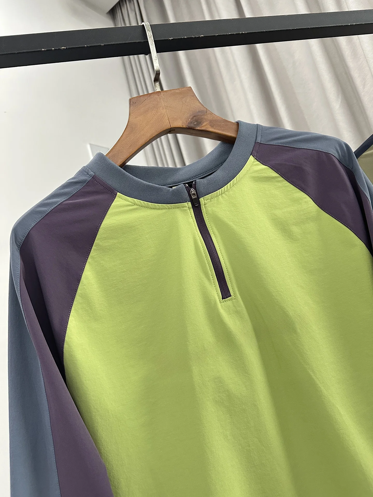 Lightweight Men's round Neck Sweatshirt Quick Dry Base Layer T-Shirt Sporty Loose Fit Autumn Trendy Garment Casual Wear