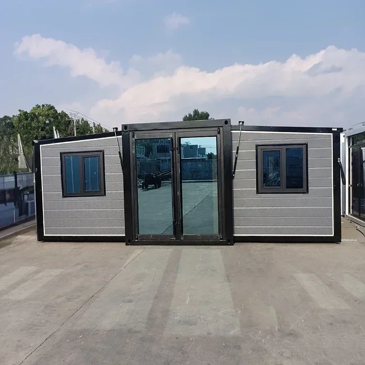 2 floors 40 Ft 20 Ft Prefab Container Expandable House Insulated Mobile Prefabricated Home 3 Bedroom With Kitchen tiny house