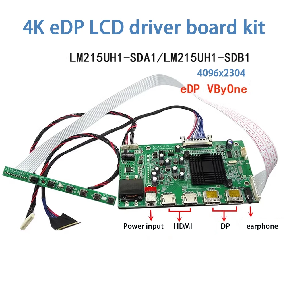 4K eDP LCD Driver Board Kit For iMac A1418 Monitor 21.5inch LM215UH1-SDA1 LM215UH1-SPA2 LM215UH1-SDB1 Retina Screen Motherboard