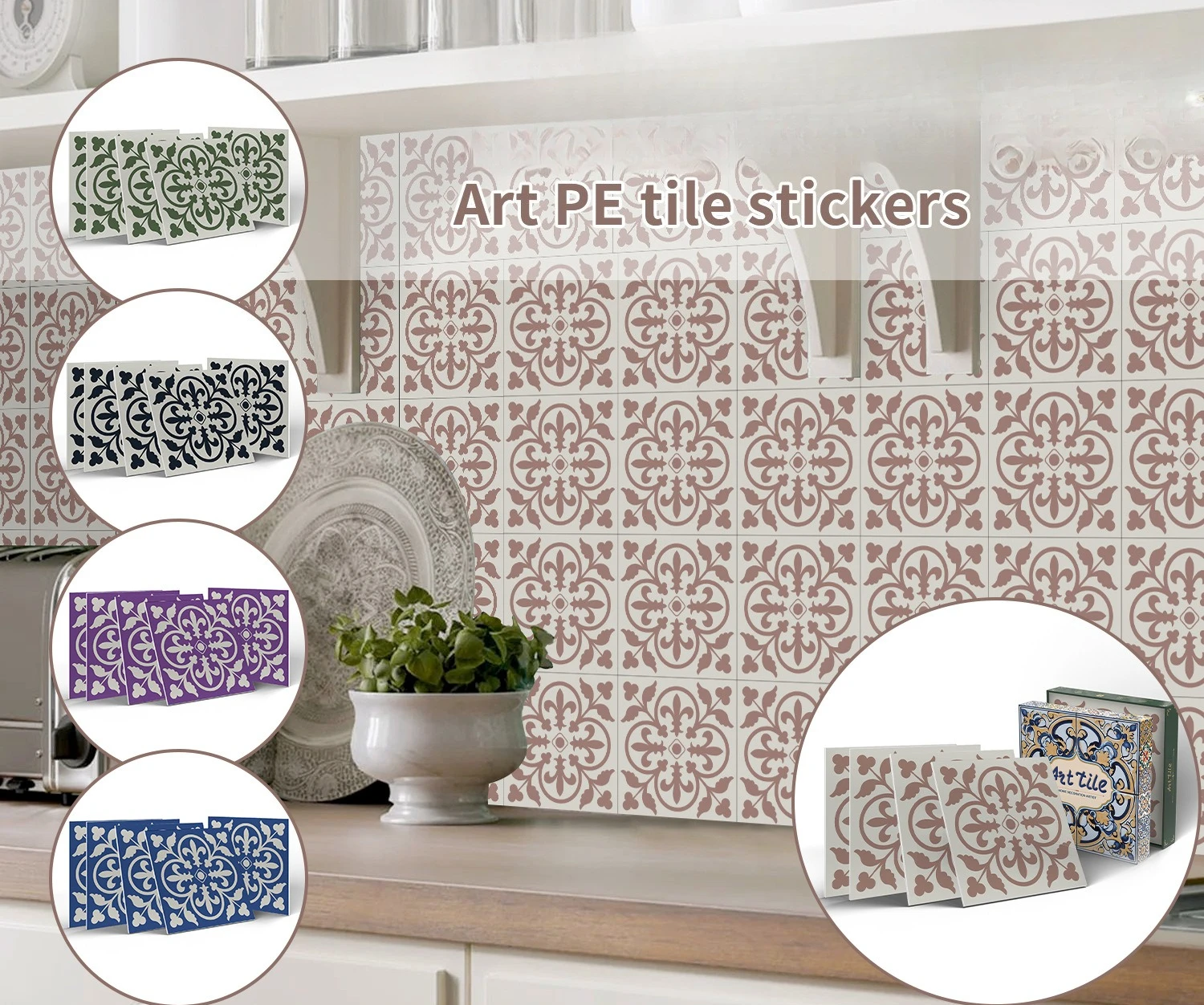 Premium Waterproof Wallpaper 3D Peel and Stick Subway Wall Tile Sticker for Kitchen & Bathroom Children's Room Home Stickers
