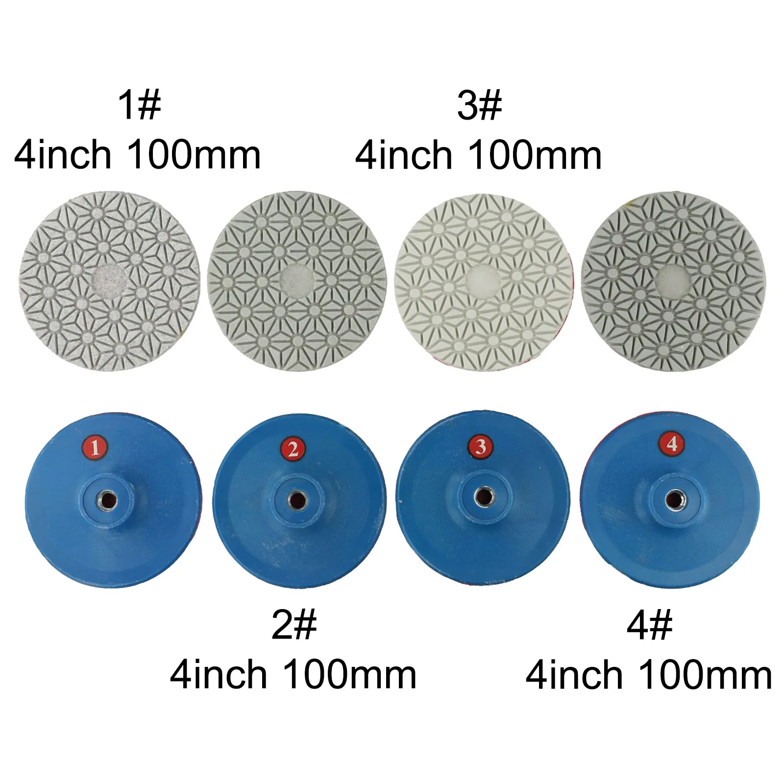 Dry Polishing Process Sanding Discs Dry Polishing Dry Polishing Pads For Marble 100mm 4inch 100mm Diameter Efficient Performance