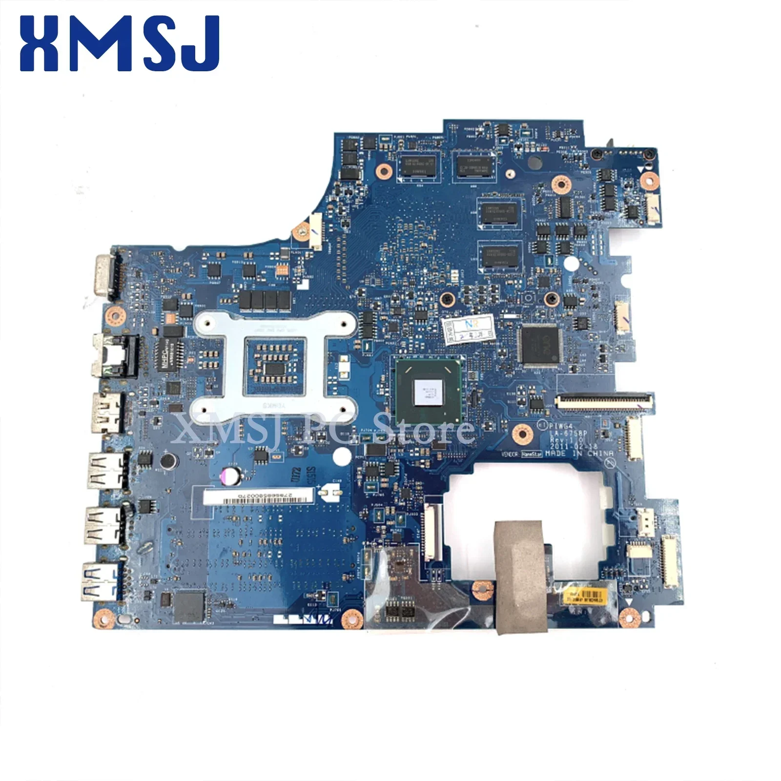 For Lenovo Y770 G770 Laptop Motherboard PIWG4 LA-6758P 216-0810005 With HD 6650M HM65 1GB GPU Full Test