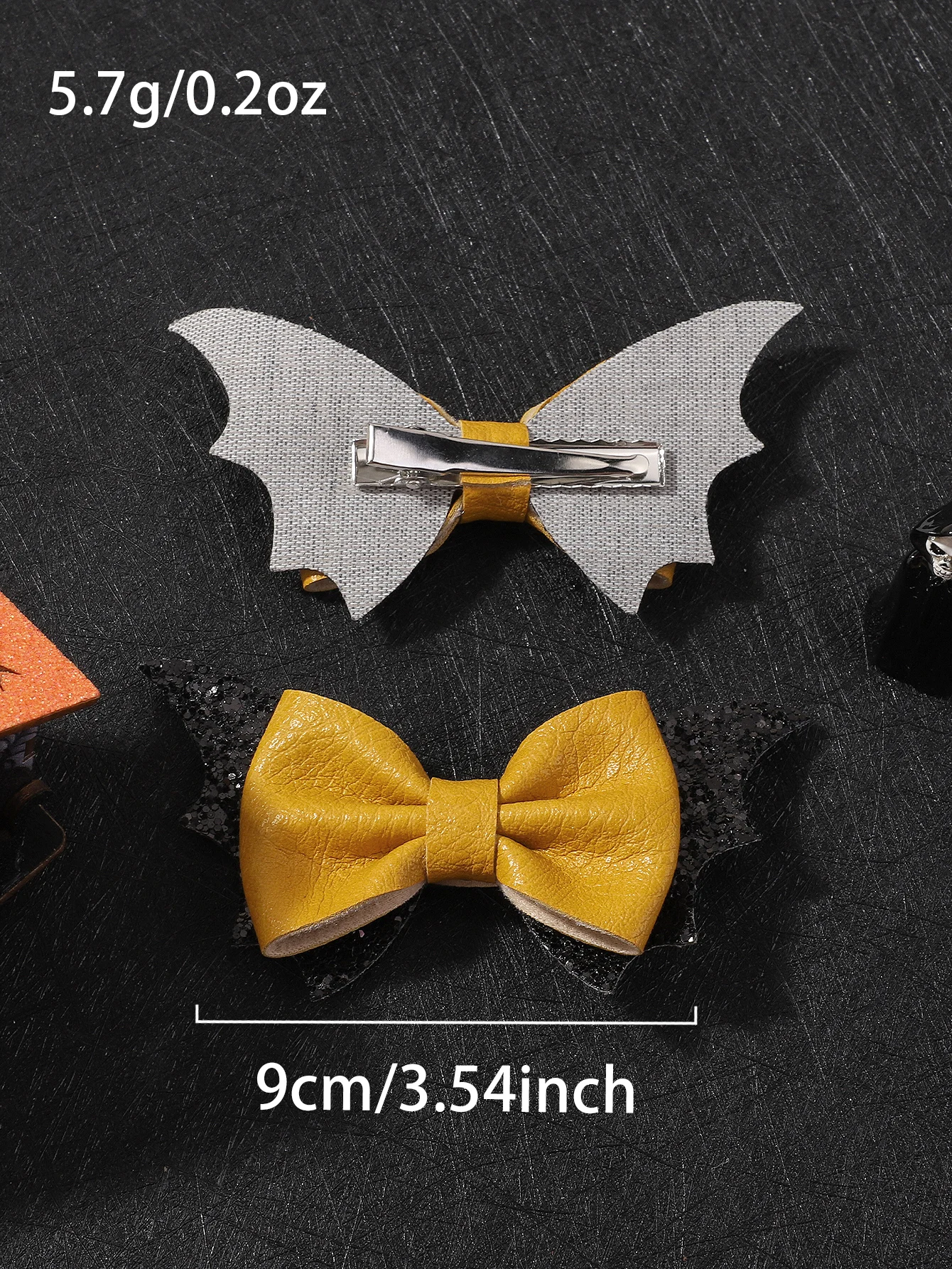 2pcs Halloween Decoration Headdress Funny  for Kids Cartoon Pumpkin Bat Hair Clips Hallow Party Hair Accessories