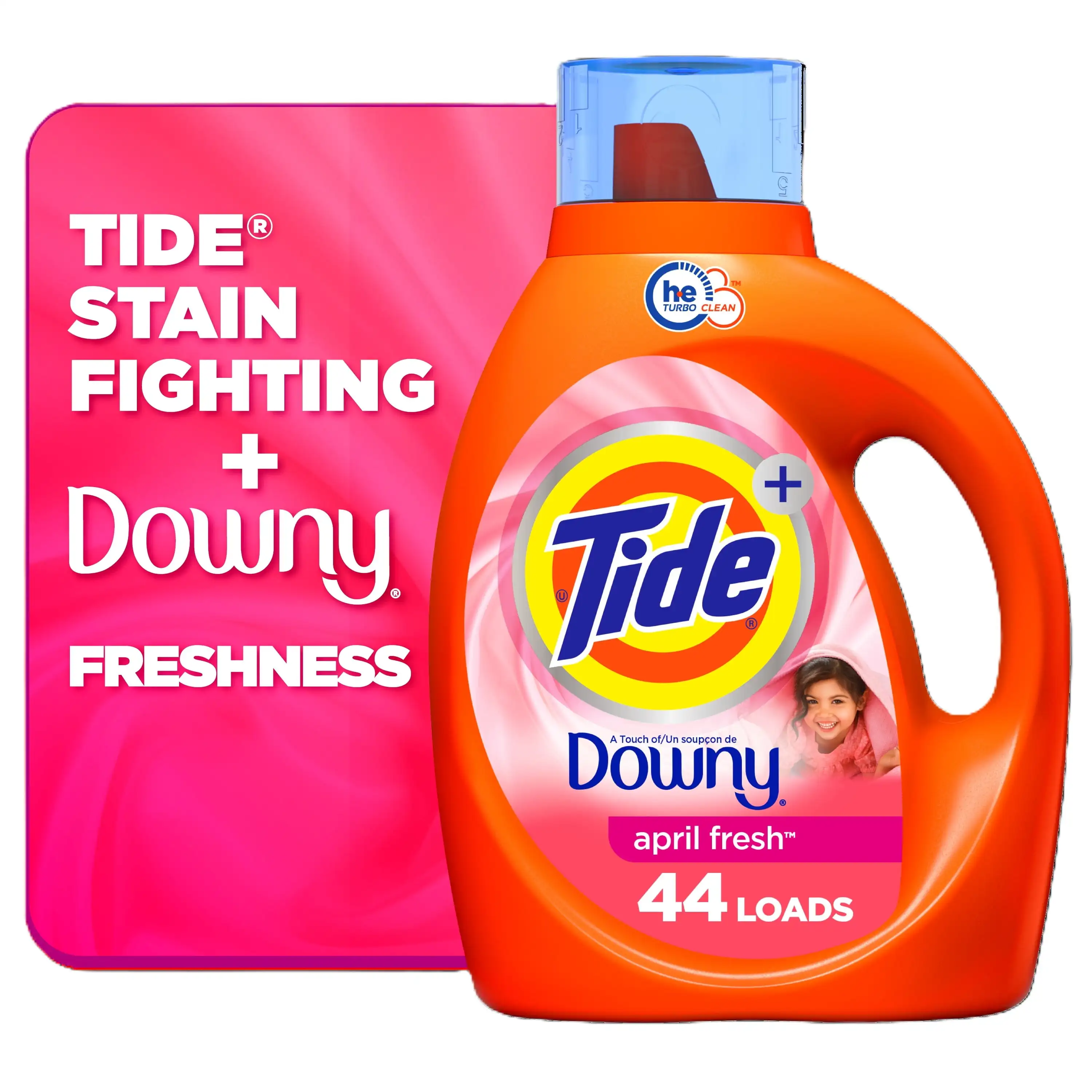 

Touch of Downy Liquid Laundry Detergent April Fresh Scent 44 Loads 63 Fl Oz Work on 100% of Common Stains