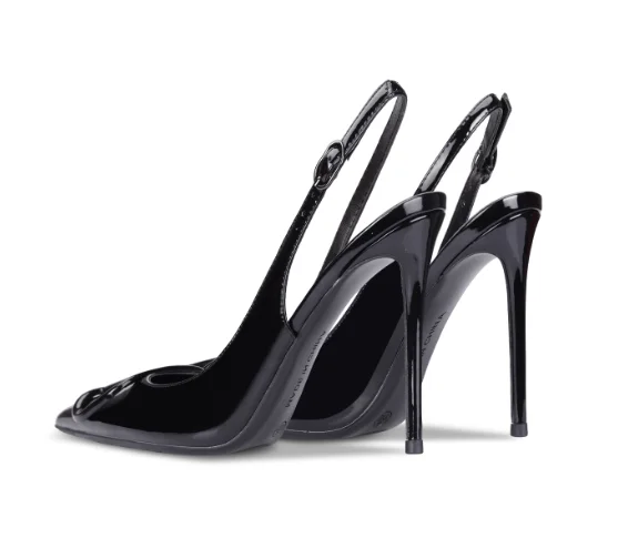 

Модные женские босоножки на пуговицах из лакированной кожи абрикосового цвета, новые профессиональные туфли на высоком каблуке с острым носком и тонким каблуком для поездок на работу