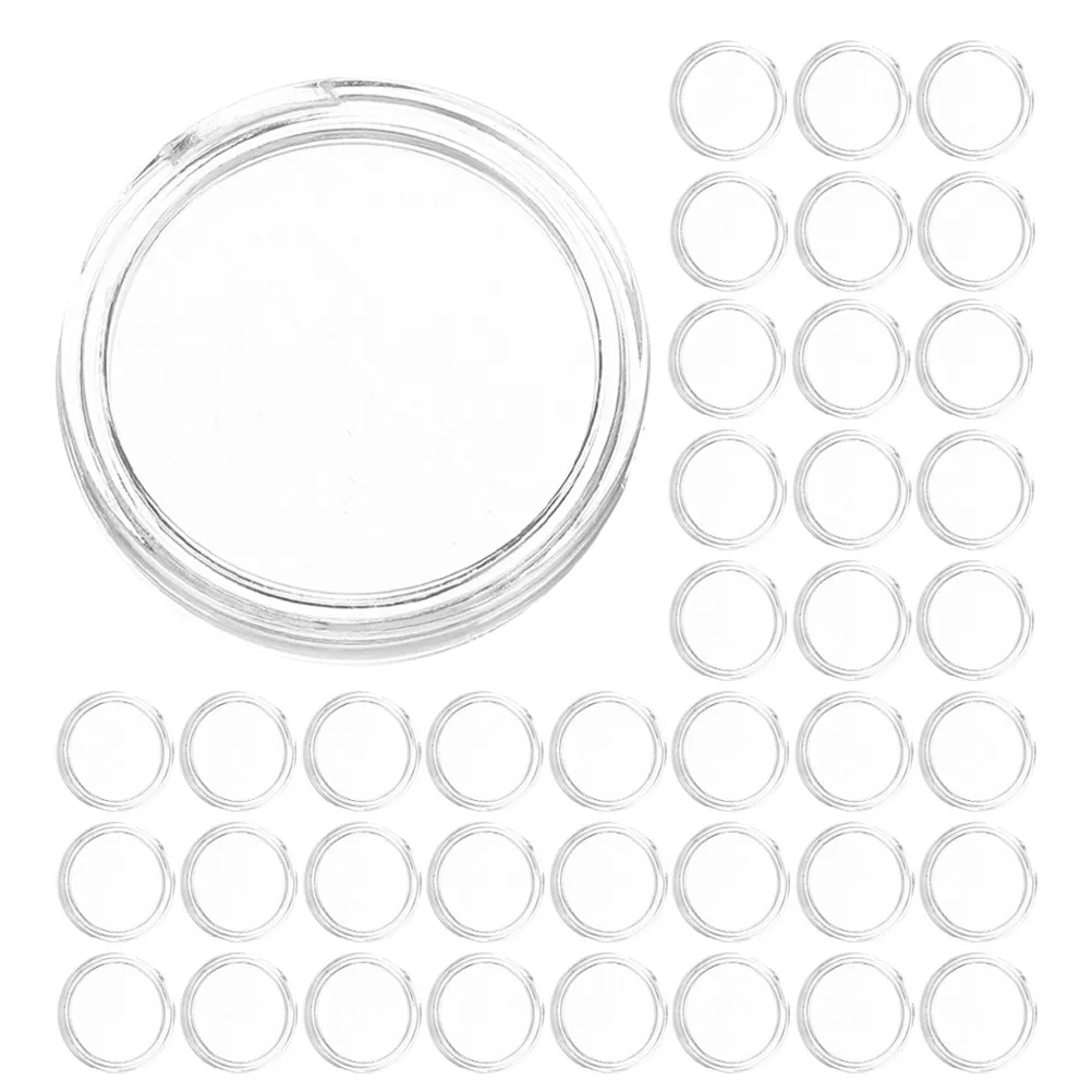 

100Pcs Clear Coin Protector 25Mm Plastic Storage Capsule for Board Game Tokens Medal Collection Transparent Case Holder Set