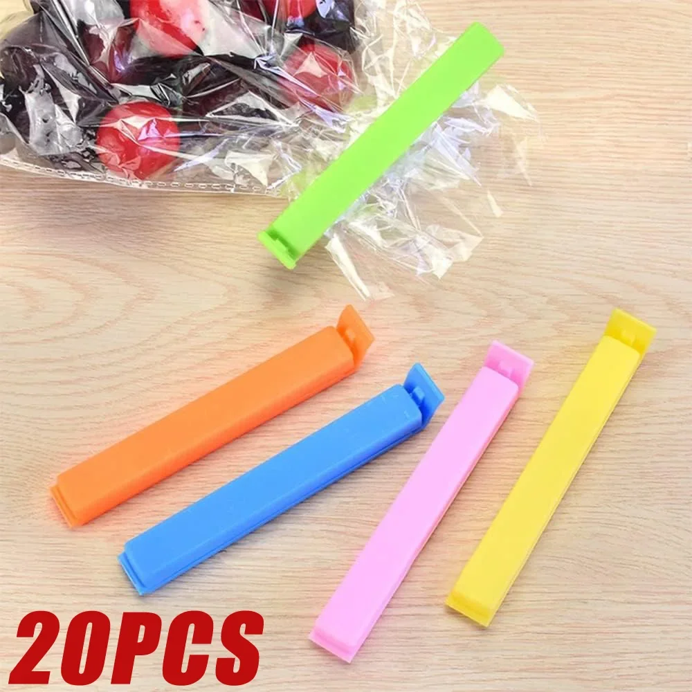 5/10/12/15/20PCS Portable Kitchen Storage Food Snack Seal Sealing Bag Clips Sealer Clamp Plastic Tool Kitchen Accessories